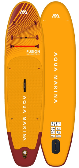 Aqua Marina Fusion BT-23FUP napihljiv sup z veslom, oranžno-rdeč