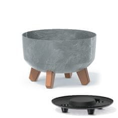 nabbi Plastični sadilnik na nogah DGRL240LE 23,5 cm - sivi beton