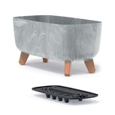 nabbi Plastični sadilnik na nogah DGCL400E 39 cm - sivi beton