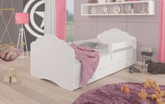 nabbi Otroška postelja z vzmetnico in prostorom za shranjevanje Cami 80x160 cm - bela