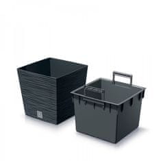 nabbi Plastični cvetlični lonec DFS240 24 cm - antracit