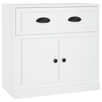 Vidaxl Komoda bela 70x35,5x67,5 cm inženirski les