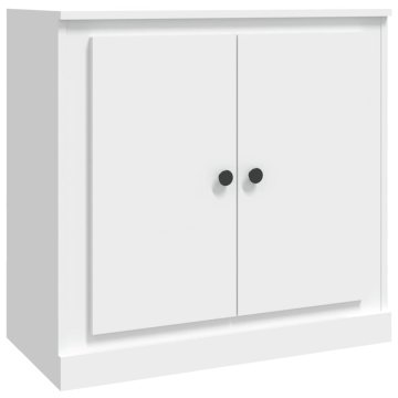 Vidaxl Komoda bela 70x35,5x67,5 cm inženirski les