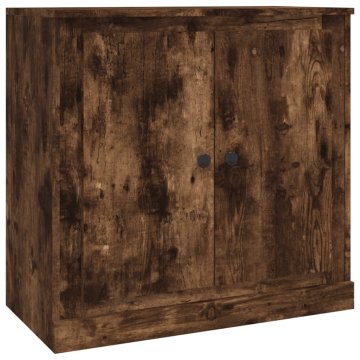 Vidaxl Komoda dimljeni hrast 70x35,5x67,5 cm inženirski les