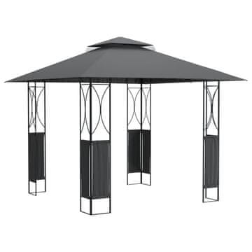 Vidaxl Paviljon s streho antracit 300x300x270 m jeklo