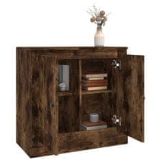 Vidaxl Komoda dimljeni hrast 70x35,5x67,5 cm inženirski les