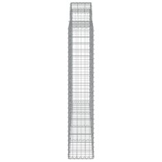 Vidaxl Obokane gabion košare 10kosi 200x30x160/180 cm pocinkano železo