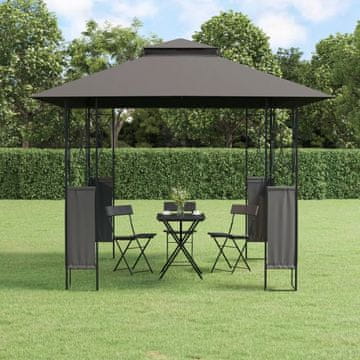Vidaxl vidaXL Paviljon s streho, antracit, 300x300x270 cm, jeklo