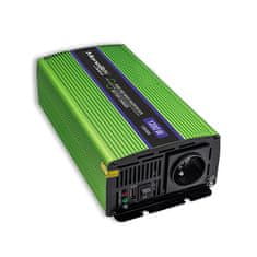 Qoltec Monolith pretvornik napetosti | polnjenje baterij | UPS | 600 W | 1200 W | 12 V do 230 V | čisti sinus