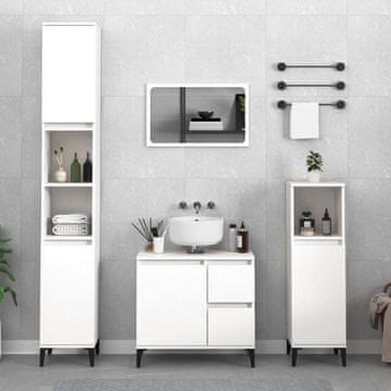 Vidaxl vidaXL Kopalniška omarica, bela, 65x33x60 cm, material na osnovi lesa