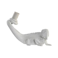 DKD Home Decor Stenska svetilka DKD Home Decor Bela smola 50 W Moderna kuščarica Iguana 220 V 14 x 22 x 31 cm 31 x 14 x 22 cm
