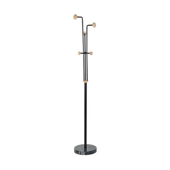 DKD Home Decor Stojalo za klobuke DKD Home Decor Black Metal Wood (30 x 30 x 177 cm)