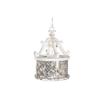 DKD Home Decor Stropna svetilka DKD Home Decor Bela kovinska jelka 40 W Vintage Aged finish 220 V 46 x 46 x 62 cm