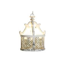 DKD Home Decor Stropna svetilka DKD Home Decor Bela kovinska jelka 40 W Vintage Aged finish 220 V 46 x 46 x 62 cm