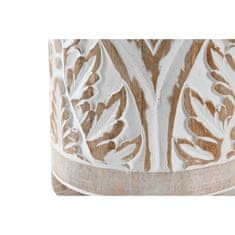 DKD Home Decor Namizna svetilka DKD Home Decor Naravna bež bombaž Bela mangov les 50 W (18 x 18 x 30 cm)