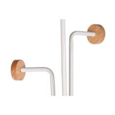 DKD Home Decor Stojalo za klobuke DKD Home Decor Natural Metal Wood White (1 x 1 x 177 cm)