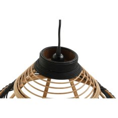 DKD Home Decor Stropna svetilka DKD Home Decor Rattan Bicoloured 50 W (41 x 41 x 21 cm)