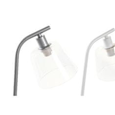 DKD Home Decor Namizna svetilka DKD Home Decor 22 x 15 x 46 cm kristalno srebrna črna siva roza kovinska bela 220 V 40 W 25 W 4 kosi