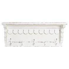 DKD Home Decor Stenski obešalnik DKD Home Decor Fir Metal Romantic (80 x 18 x 30 cm)