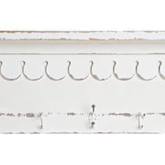 DKD Home Decor Stenski obešalnik DKD Home Decor Fir Metal Romantic (80 x 18 x 30 cm)