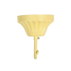DKD Home Decor Stropna luč DKD Home Decor Kovina Rjava Rumena 50 W MDF Les (35 x 35 x 95 cm)
