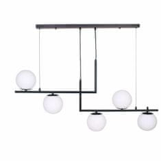 DKD Home Decor Stropna svetilka DKD Home Decor Crystal Black Metal (110 x 35 x 43 cm)