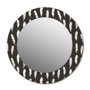 tulup.si Okroglo okrasno ogledalo Perje