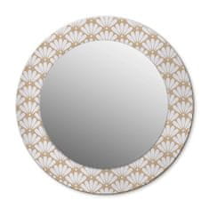 tulup.si Okroglo ogledalo s potiskanim okvirjem Orientalski cvet fi 100 cm
