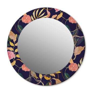 tulup.si Okroglo okrasno ogledalo Akvarelne rastline