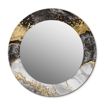 tulup.si Okroglo stensko okrasno ogledalo Marmor in zlato