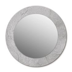 tulup.si Tiskano okroglo ogledalo Siv cement fi 100 cm