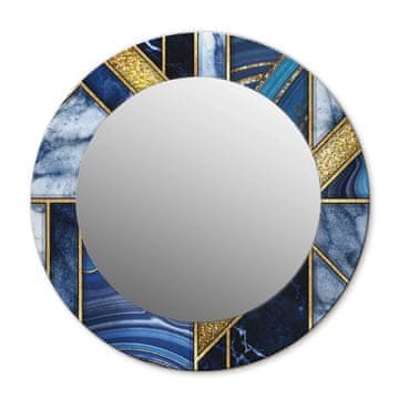 tulup.si Okroglo stensko okrasno ogledalo Sodobni marmor