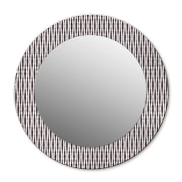 tulup.si Okroglo ogledalo s potiskanim okvirjem Vzorec geometrijske pike