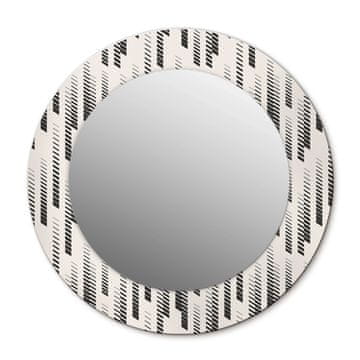 tulup.si Okroglo stensko okrasno ogledalo Črtasti vzorec