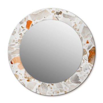 tulup.si Okroglo okrasno ogledalo Lastrično ozadje