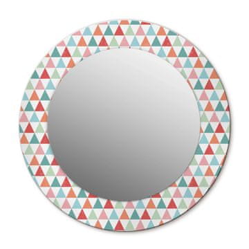 tulup.si Tiskano okroglo ogledalo Geometrijski vzorec