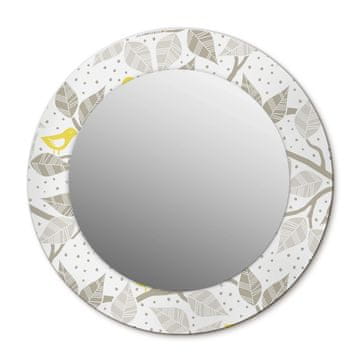 tulup.si Okroglo okrasno ogledalo Rumene ptice na vejah