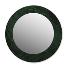 tulup.si Okroglo stensko okrasno ogledalo Zeleni marmor fi 100 cm