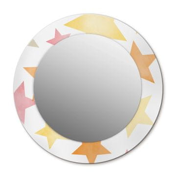 tulup.si Okroglo okrasno ogledalo Pastelne zvezde