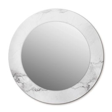 tulup.si Okroglo okrasno ogledalo Beli marmor