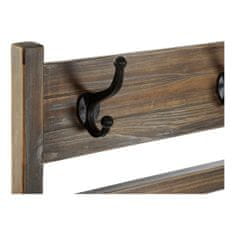 DKD Home Decor Stojalo za plašče DKD Home Decor Les Kovina (46 x 9 x 1 cm)