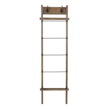 DKD Home Decor Stojalo za plašče DKD Home Decor Les Kovina (46 x 9 x 1 cm)