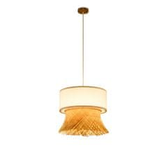 DKD Home Decor Stropna svetilka DKD Home Decor Poliester Bambus (40 x 40 x 39 cm)