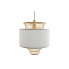 DKD Home Decor Stropna svetilka DKD Home Decor White Polyester Bamboo (40 x 40 x 52 cm)
