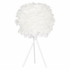 DKD Home Decor Namizna svetilka DKD Home Decor White Metal Feather (42 x 42 x 60 cm)