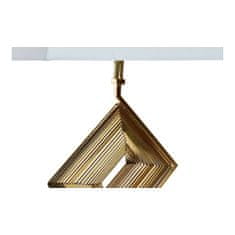 DKD Home Decor Namizna svetilka DKD Home Decor Bela Poliester Kovina Kristal 220 V Zlata 60 W (43 x 25 x 75 cm)