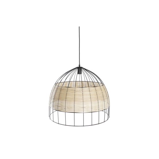 DKD Home Decor Stropna svetilka DKD Home Decor Brown Black Metal 50 W 50 x 50 x 42 cm