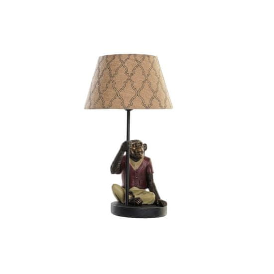 DKD Home Decor Namizna svetilka DKD Home Decor Brown Multicolor Colonial 220 V 50 W Monkey (27 x 25 x 44,5 cm)
