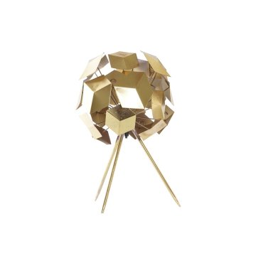 DKD Home Decor Namizna svetilka DKD Home Decor Golden 220 V 50 W Modern Geometric (29 x 29 x 45 cm)