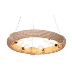 DKD Home Decor Stropna luč DKD Home Decor Brown Rope (51 x 51 x 10 cm) (47 X 47 X 10 CM)